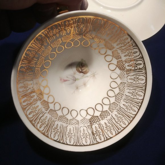 china set tea cup and plate  Set of 2 gold - Picture 5 of 10